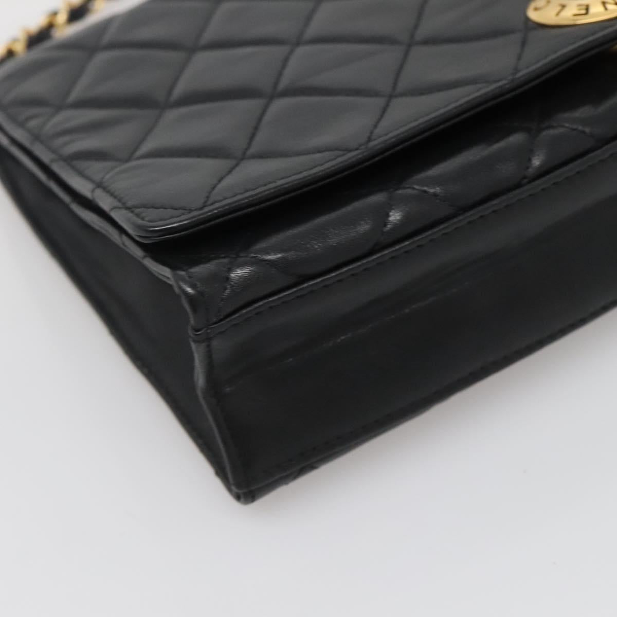 Chanel Matelassé, Black, Leather, shoulder