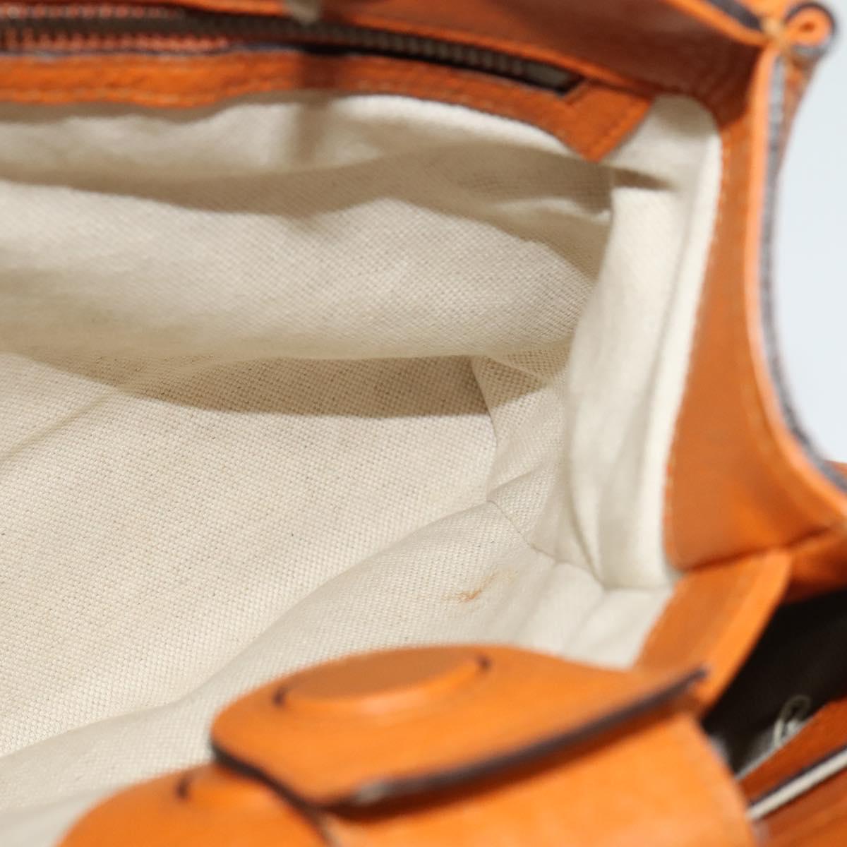 Gucci Bamboo, Orange, Leather, handbag