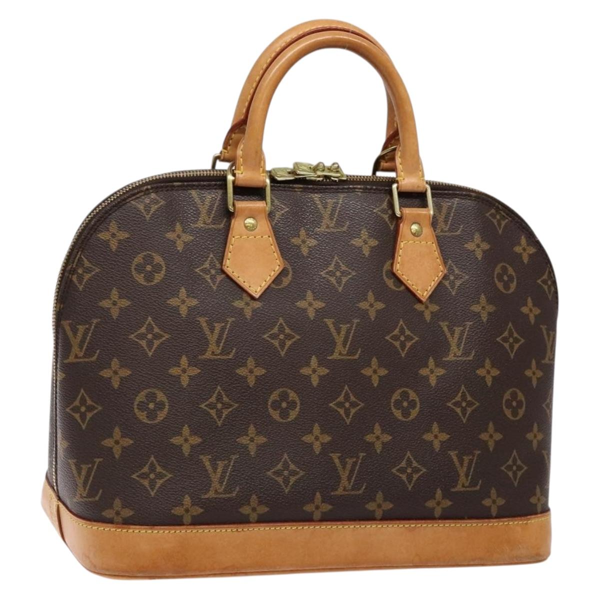 Louis Vuitton Alma, Brown, Canvas, handbag