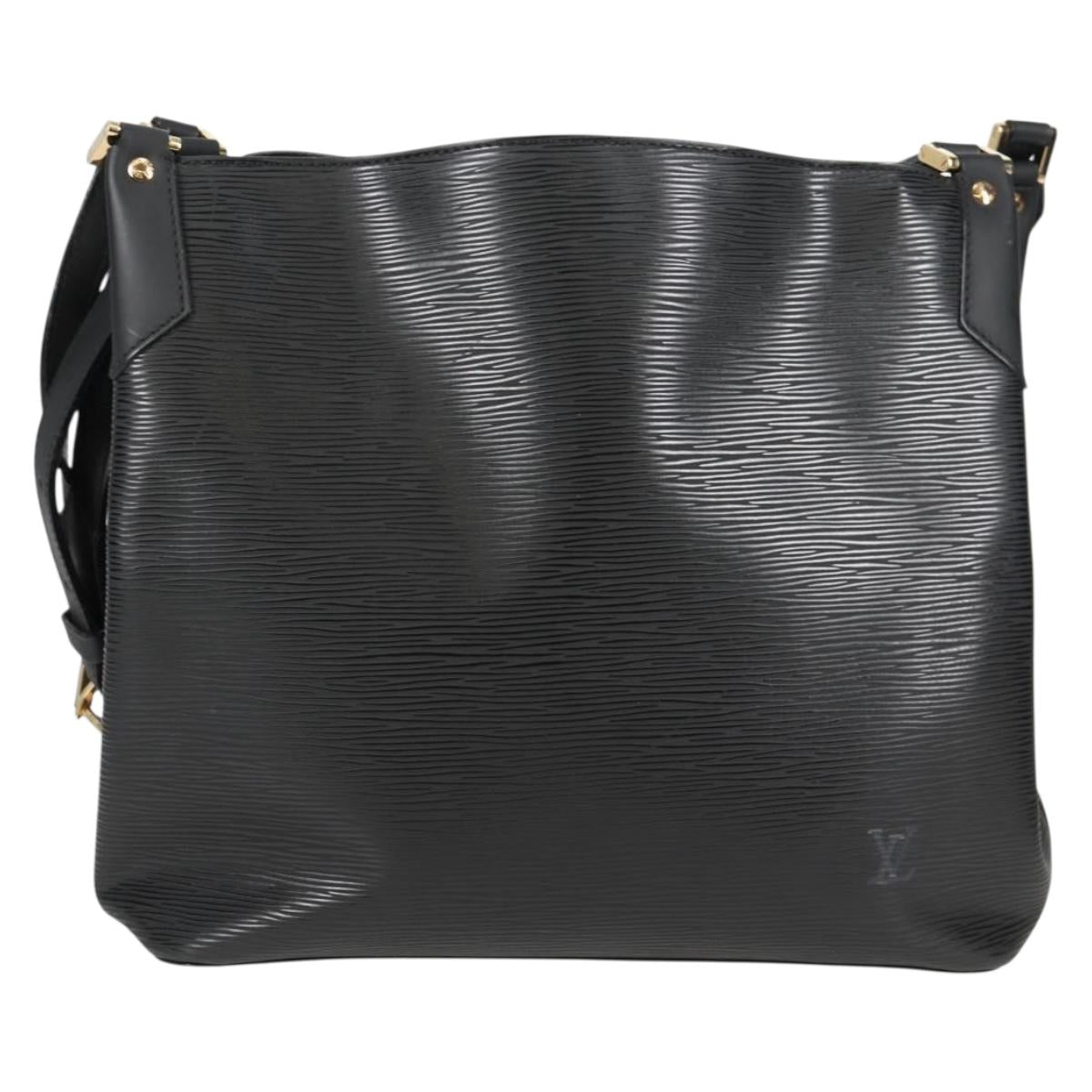 Louis Vuitton Mandala, Black, Leather, shoulder