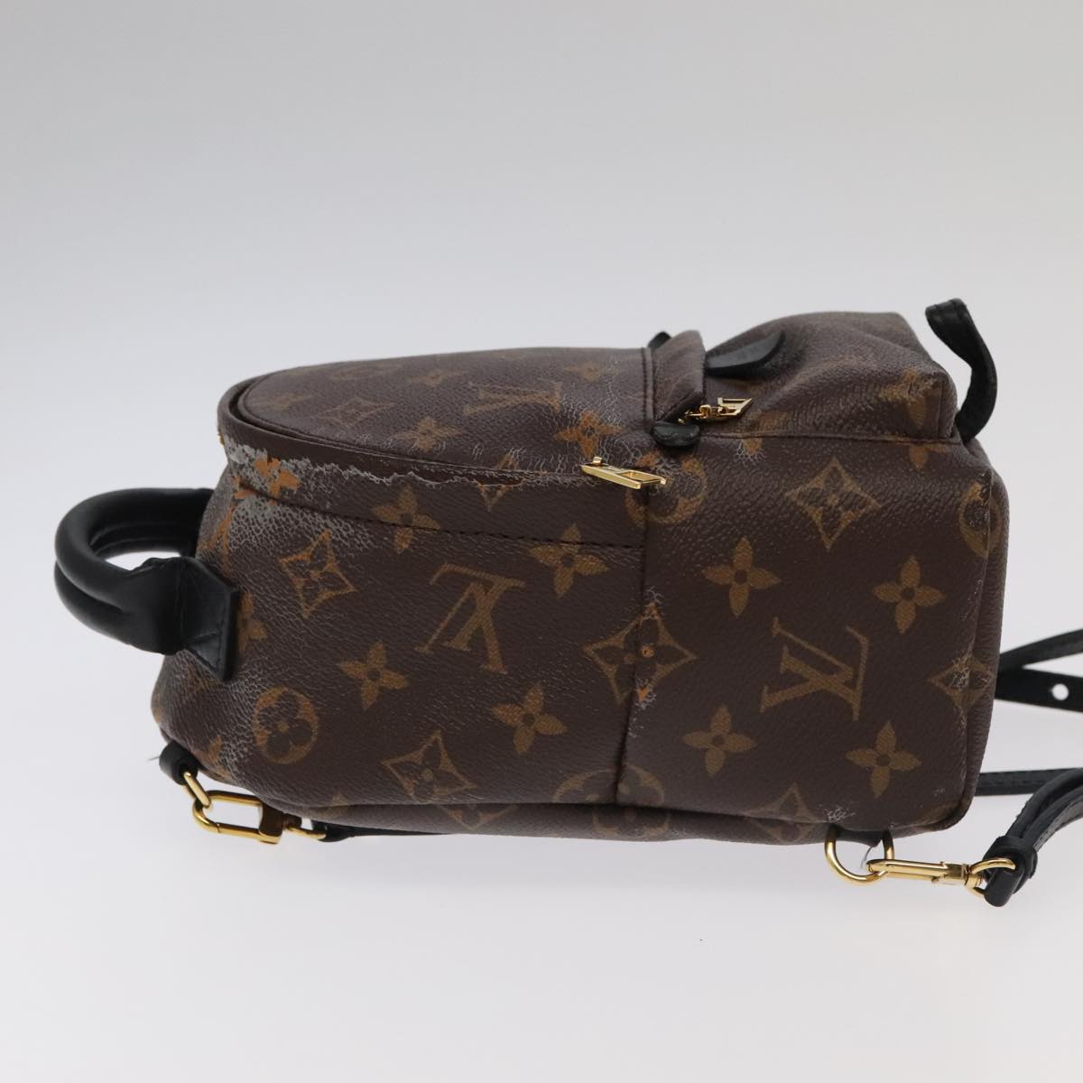 Louis Vuitton Palm Springs mini, Brown, Canvas, backpack