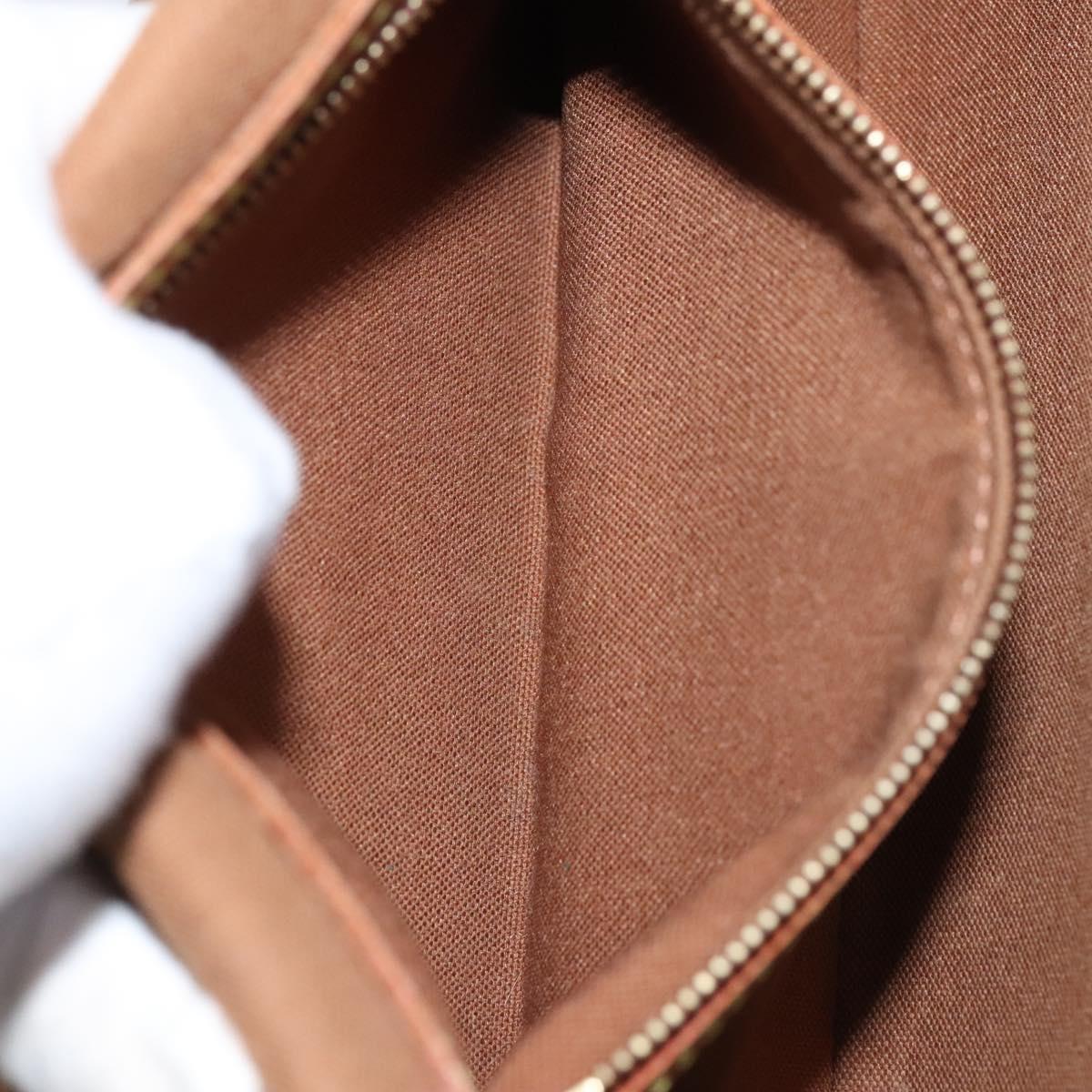 Louis Vuitton Mini looping, Brown, Canvas, shoulder