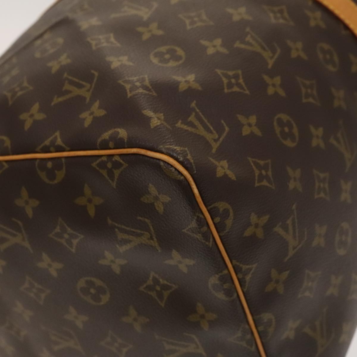 Louis Vuitton Keepall 55, Brown, Canvas, travel