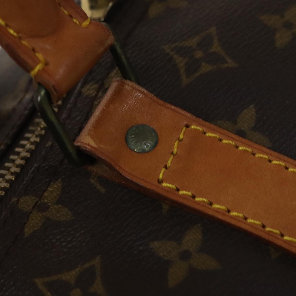 Louis Vuitton Keepall 60, Brown, Canvas, travel