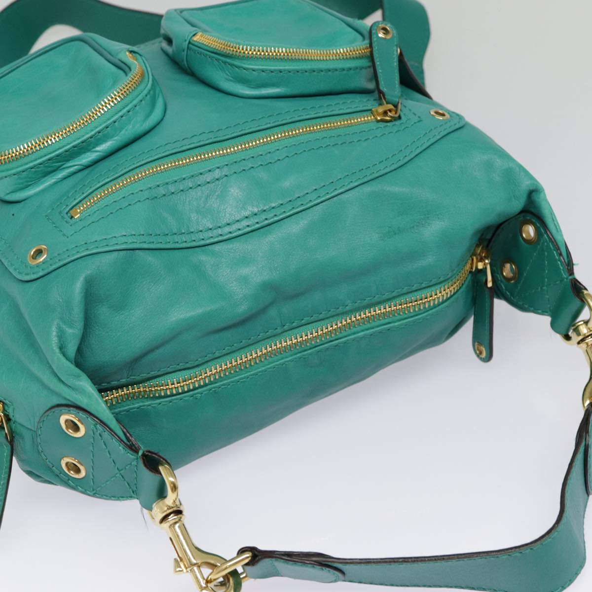 Gucci, Green, Leather, backpack