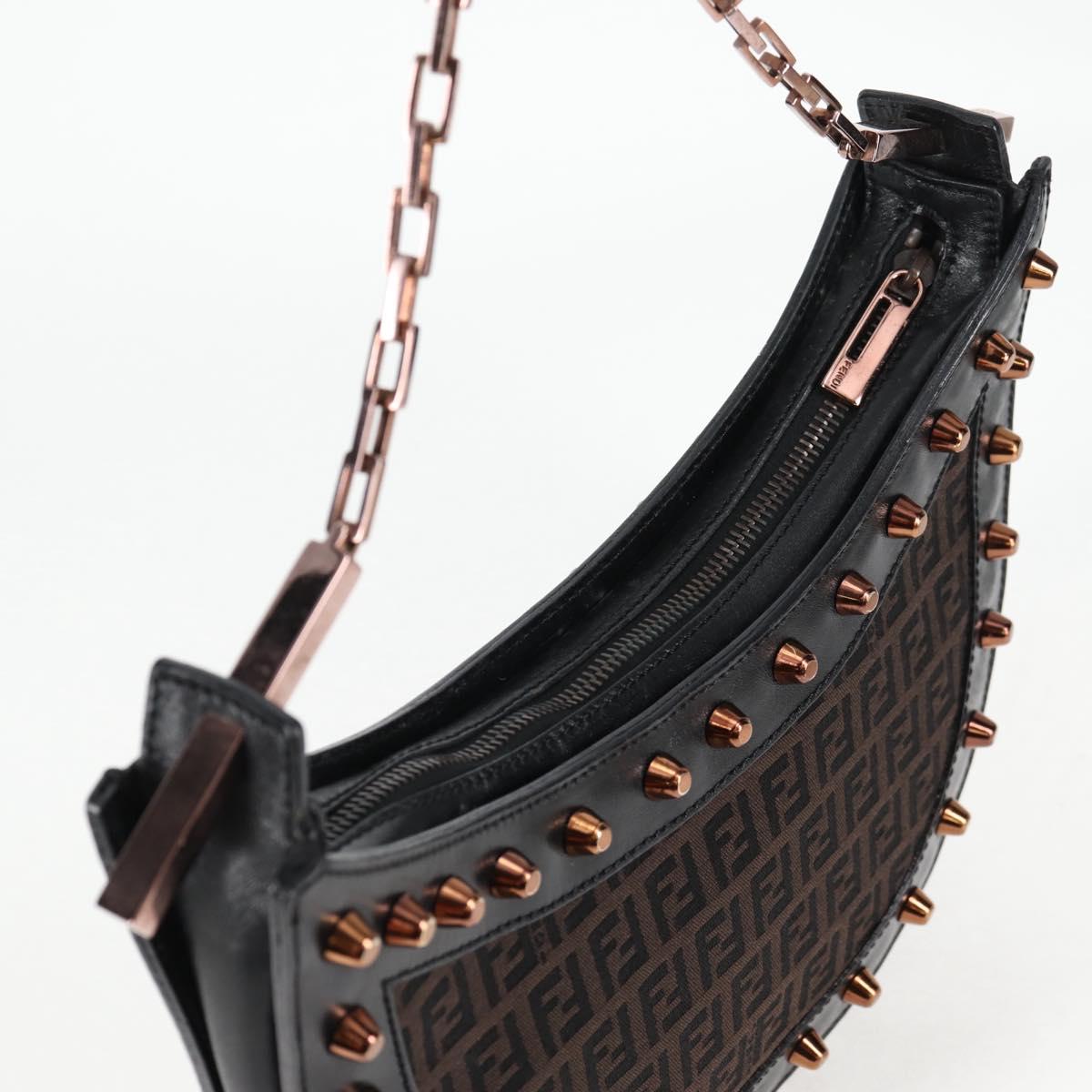 Fendi, Black, Canvas, shoulder