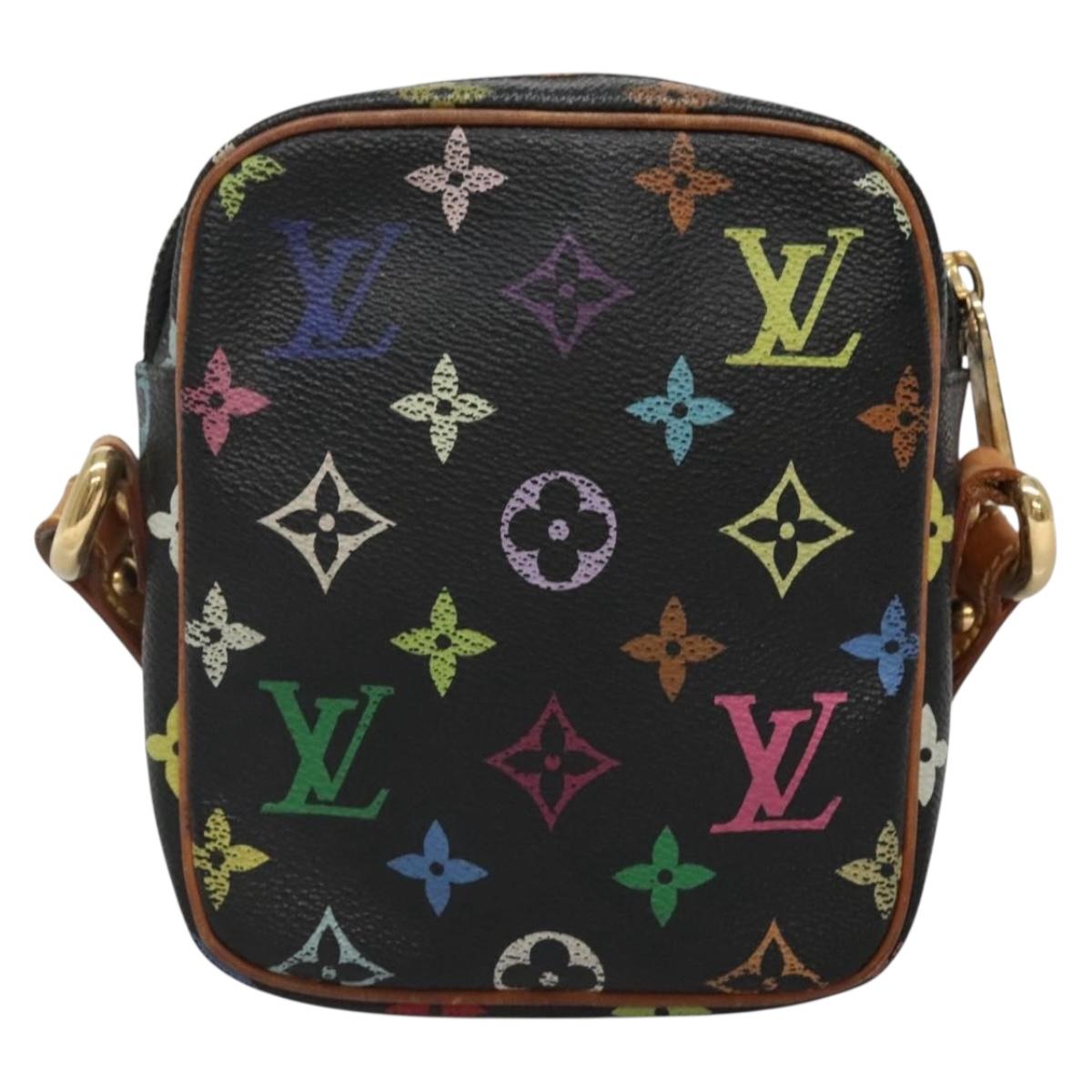 Louis Vuitton Rift, Black, Canvas, shoulder