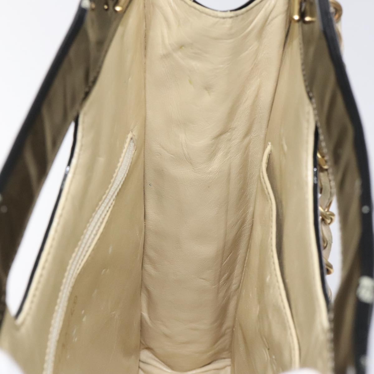 Chanel Chocolate bar, White, Leather, tote