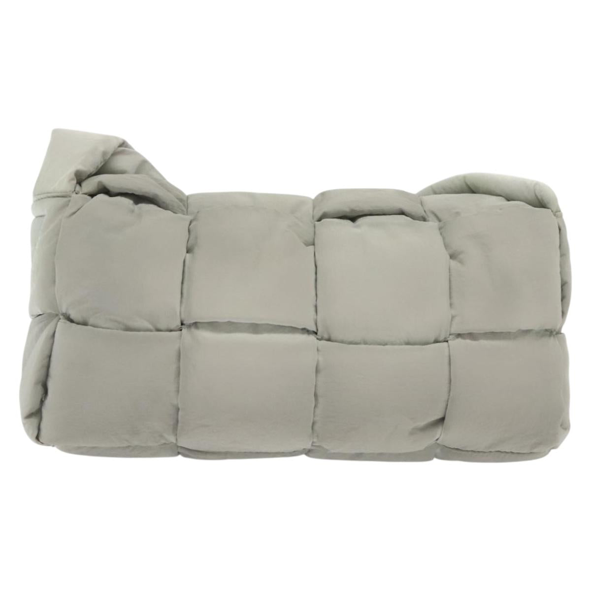 Bottega Veneta Cassette, GRAY, NYLON, shoulder