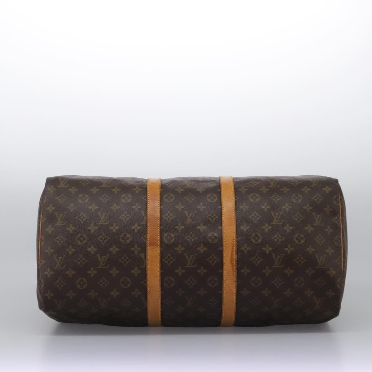 Louis Vuitton Keepall 55, Brown, Canvas, travel