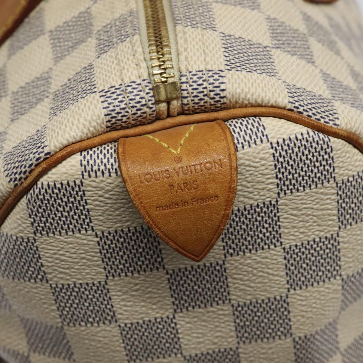 Louis Vuitton Speedy 30, White, Canvas, handbag