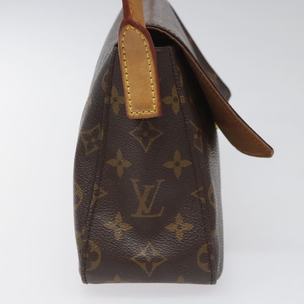 Louis Vuitton Mini looping, Brown, Canvas, shoulder