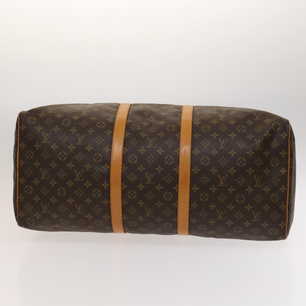 Louis Vuitton Keepall 60, Brown, Canvas, travel