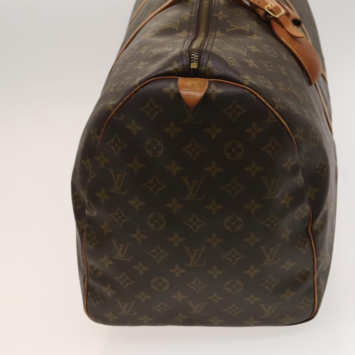 Louis Vuitton Keepall 60, Brown, Canvas, travel