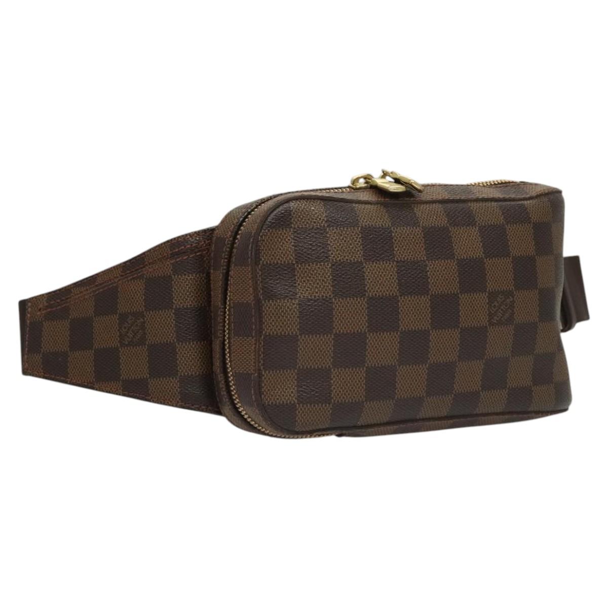 Louis Vuitton Geronimos, Brown, Canvas, clutch