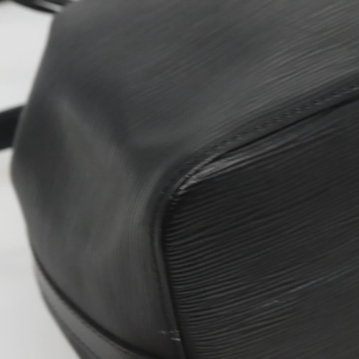 Louis Vuitton Petit Noé, Black, Leather, shoulder
