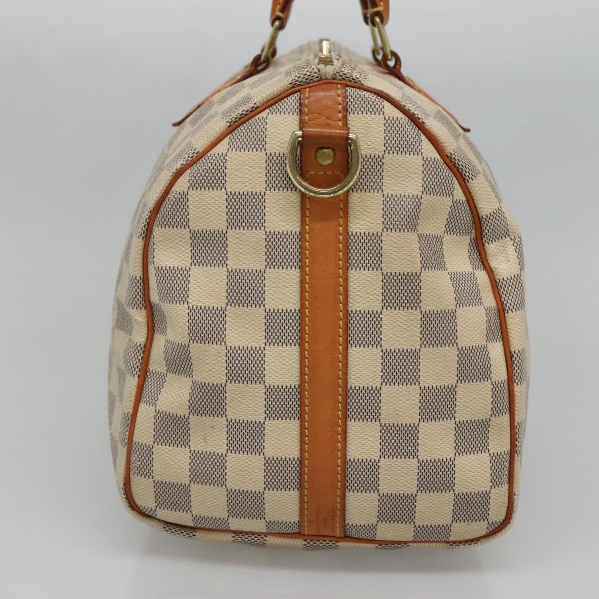 Louis Vuitton Speedy Bandoulière 30, White, Canvas, handbag