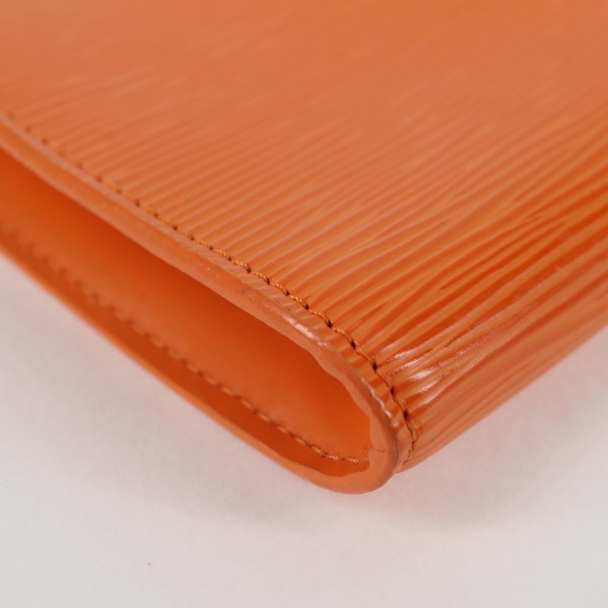 Louis Vuitton Pochette Accessoire, Orange, Leather, clutch