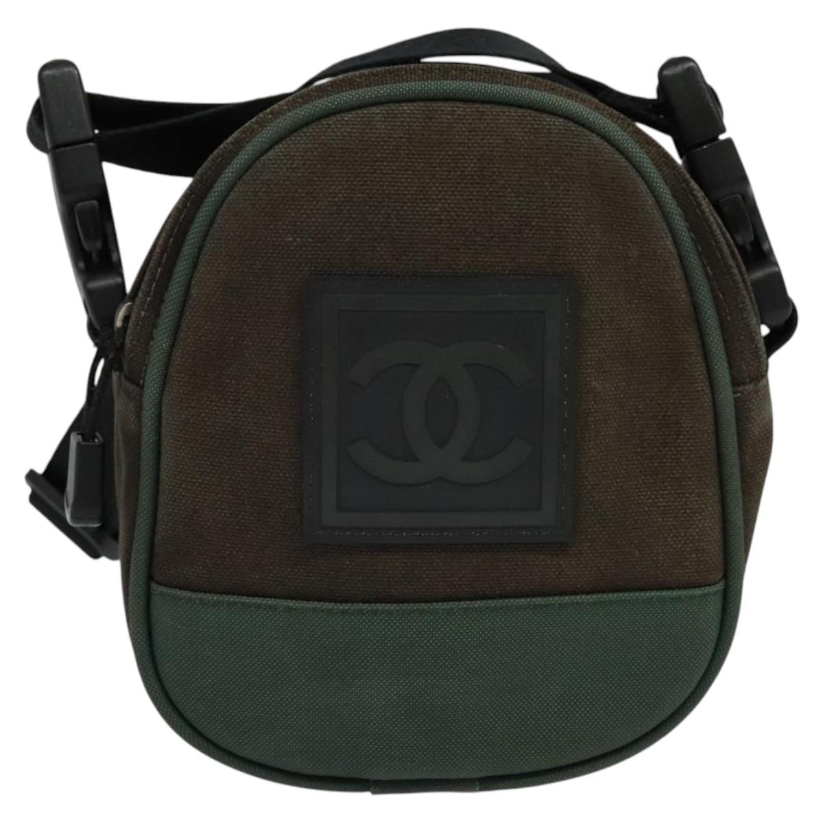 Chanel Sport line, Brown, Canvas, shoulder