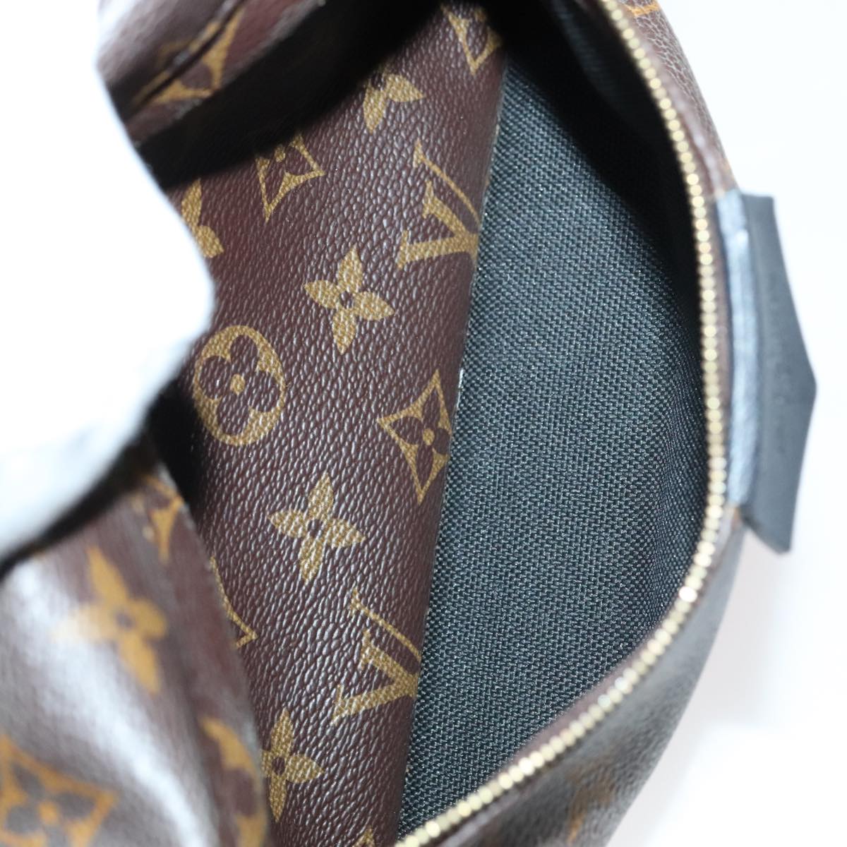 Louis Vuitton Palm Springs MM, Brown, Canvas, backpack
