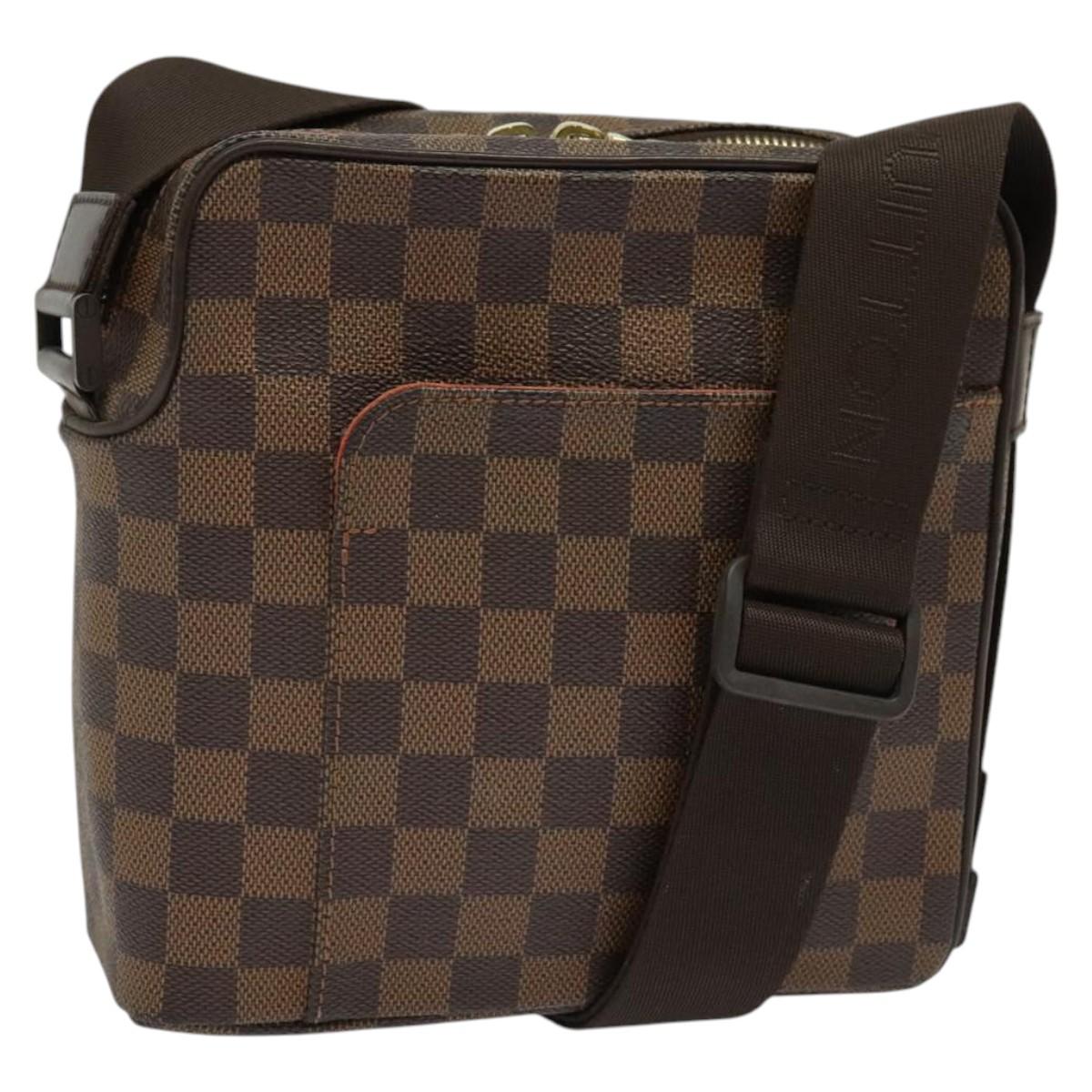 Louis Vuitton Olav, Brown, Canvas, shoulder