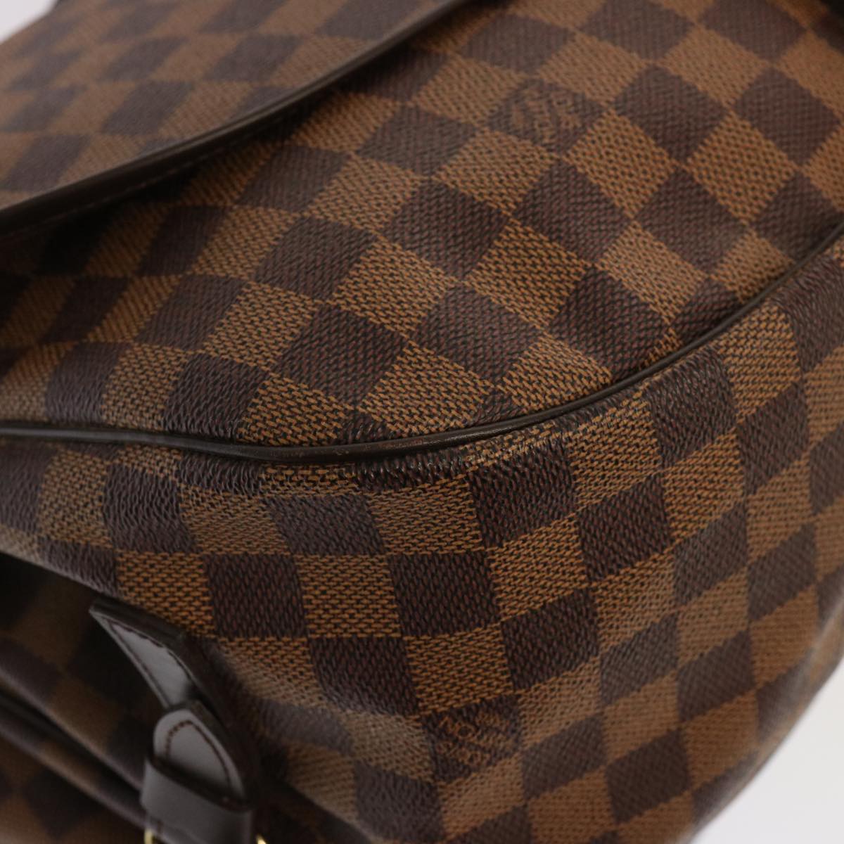 Louis Vuitton Saumur 35, Brown, Canvas, shoulder