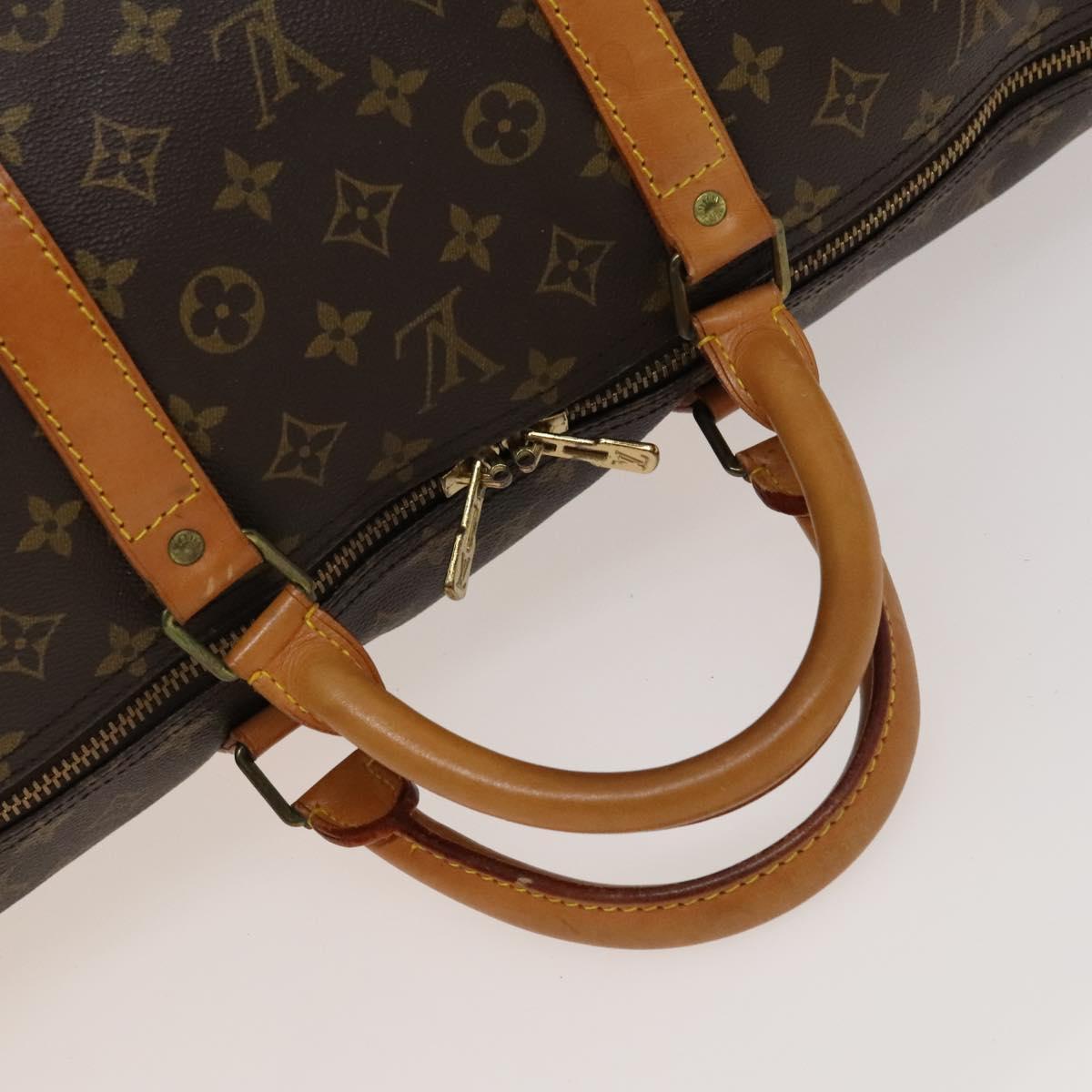 Louis Vuitton Keepall 60, Brown, Canvas, travel