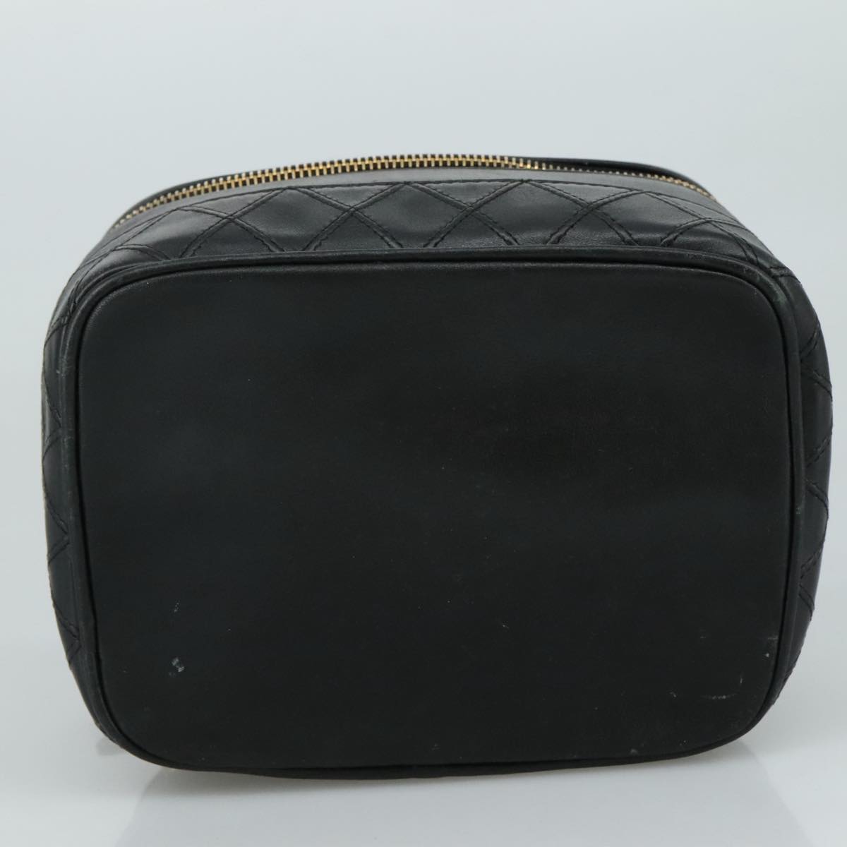 Chanel Vanity, Black, Leather, clutch