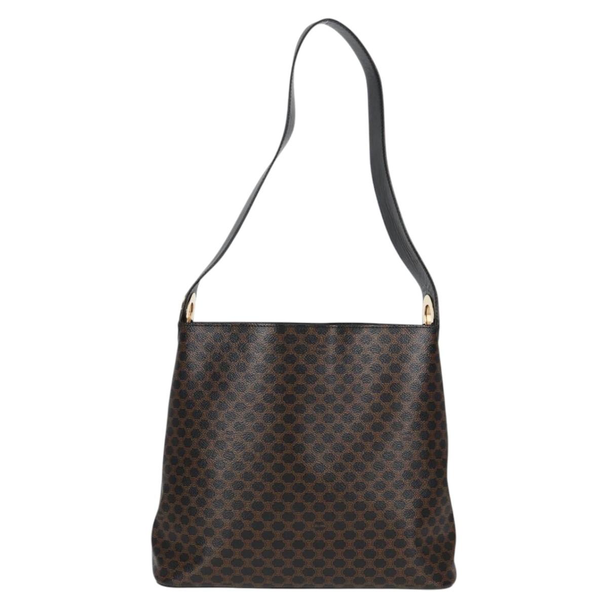 Céline Hobo, Black, Canvas, shoulder