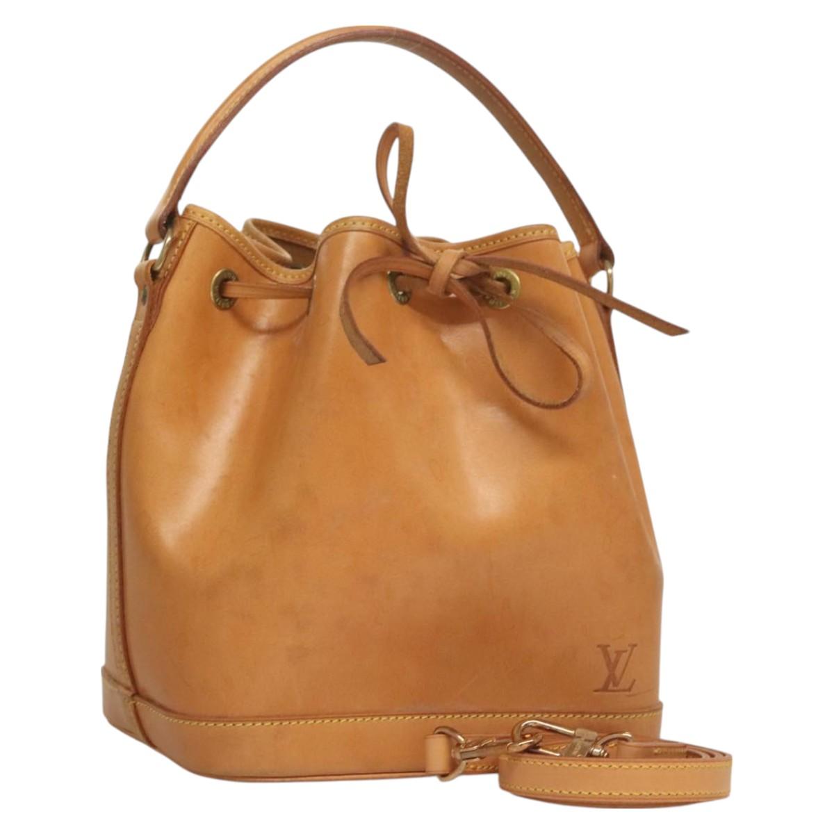 Louis Vuitton Noé, Beige, Leather, handbag