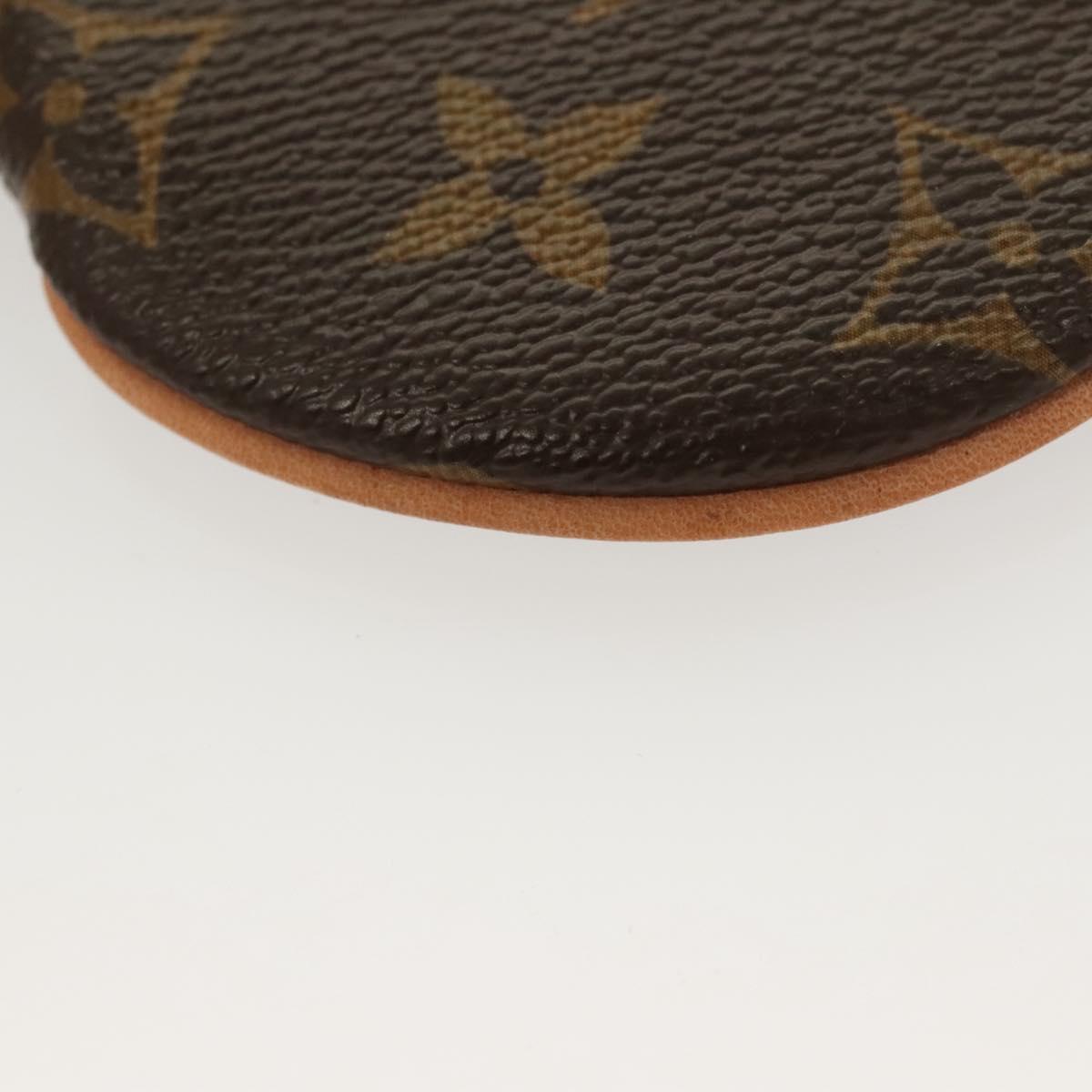 Louis Vuitton Porte Monnaie Rond, Brown, Canvas, wallet
