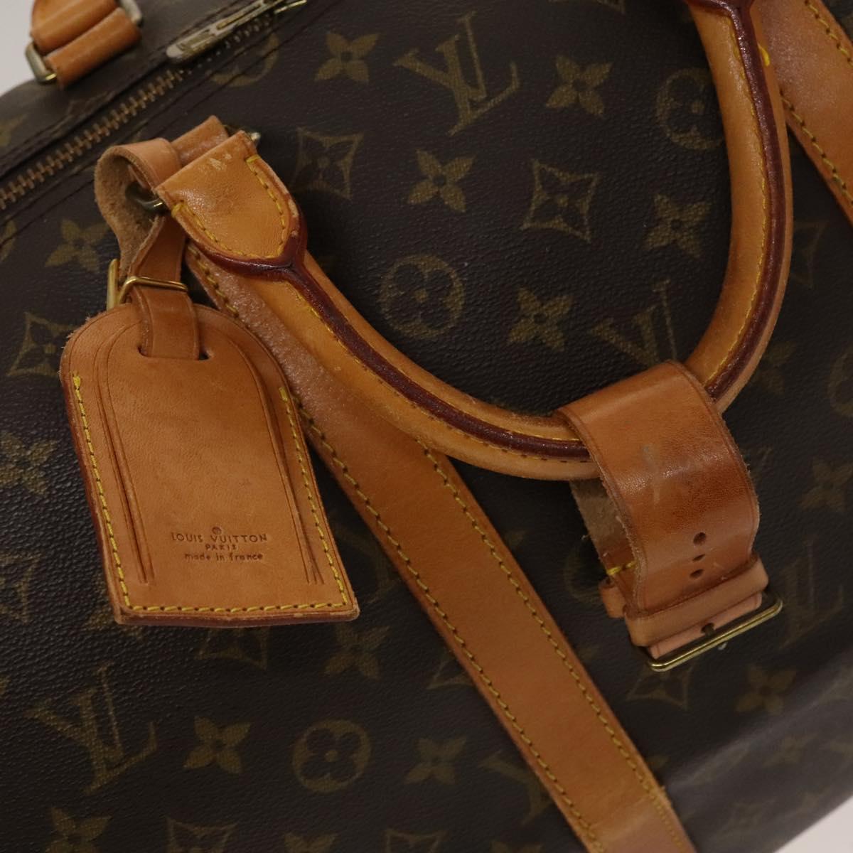 Louis Vuitton Keepall 55, Brown, Canvas, travel