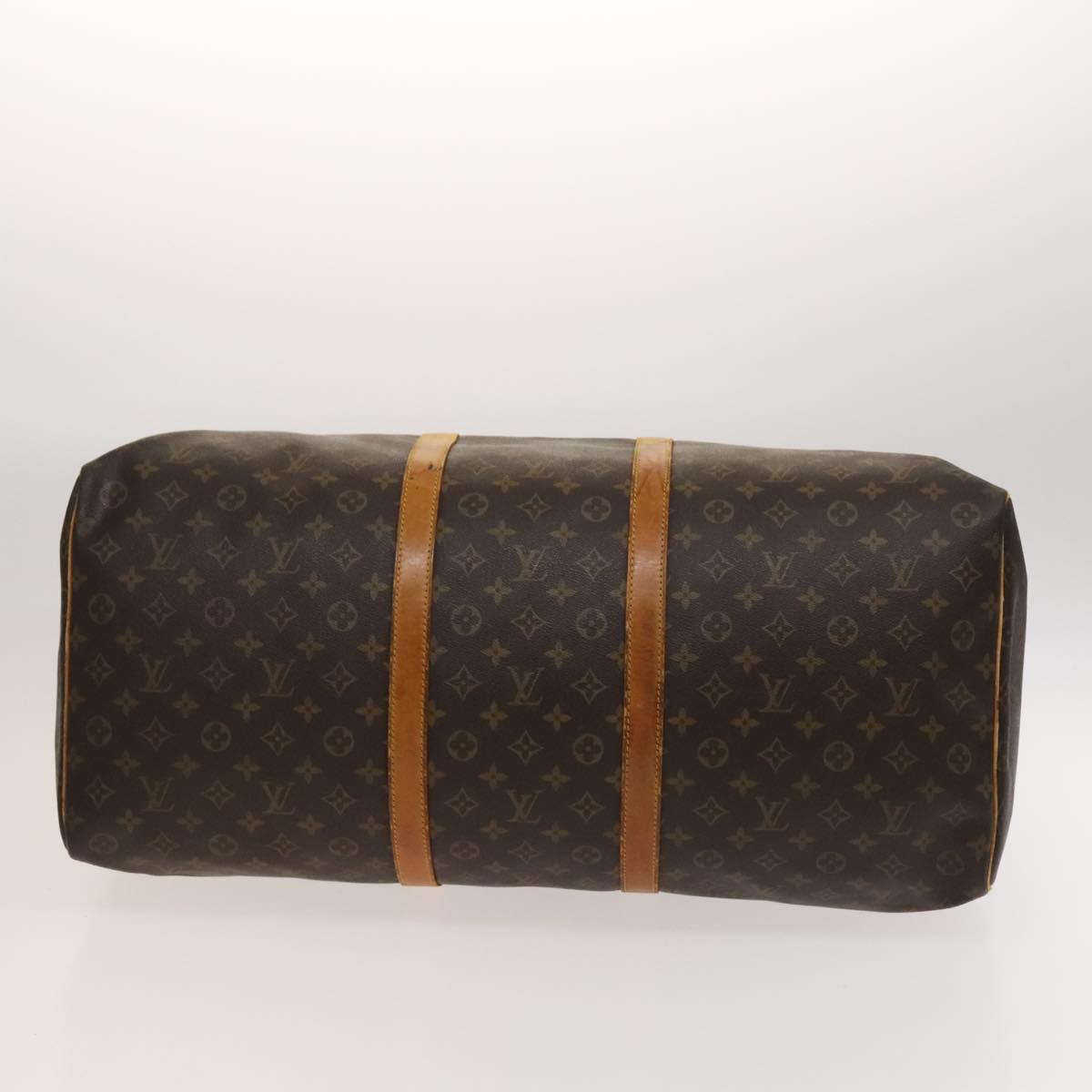 Louis Vuitton Keepall 60, Brown, Canvas, travel