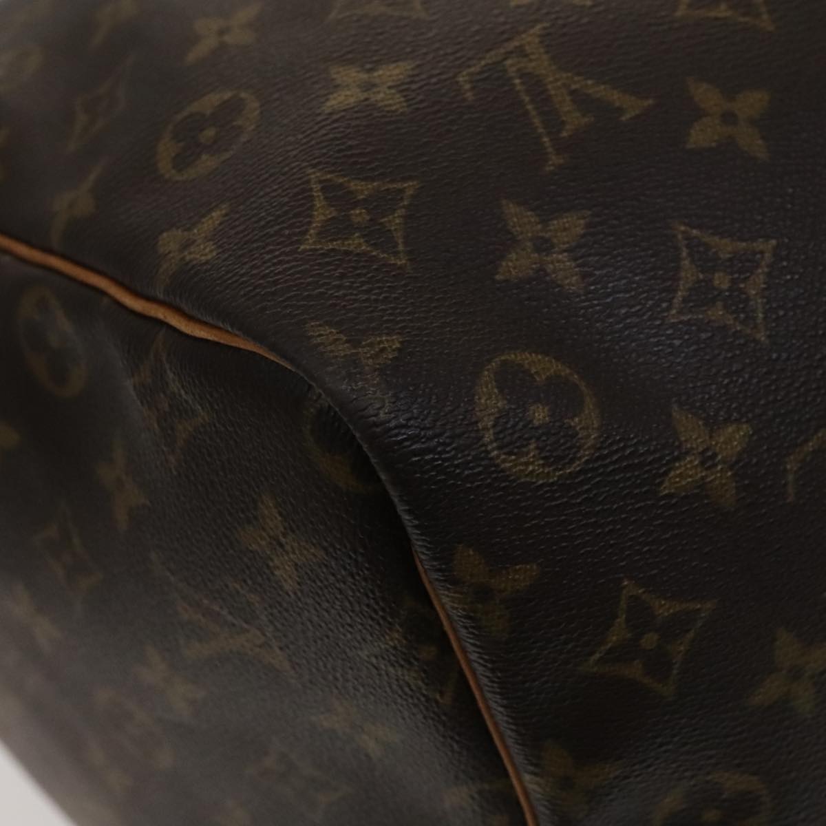 Louis Vuitton Keepall 60, Brown, Canvas, travel