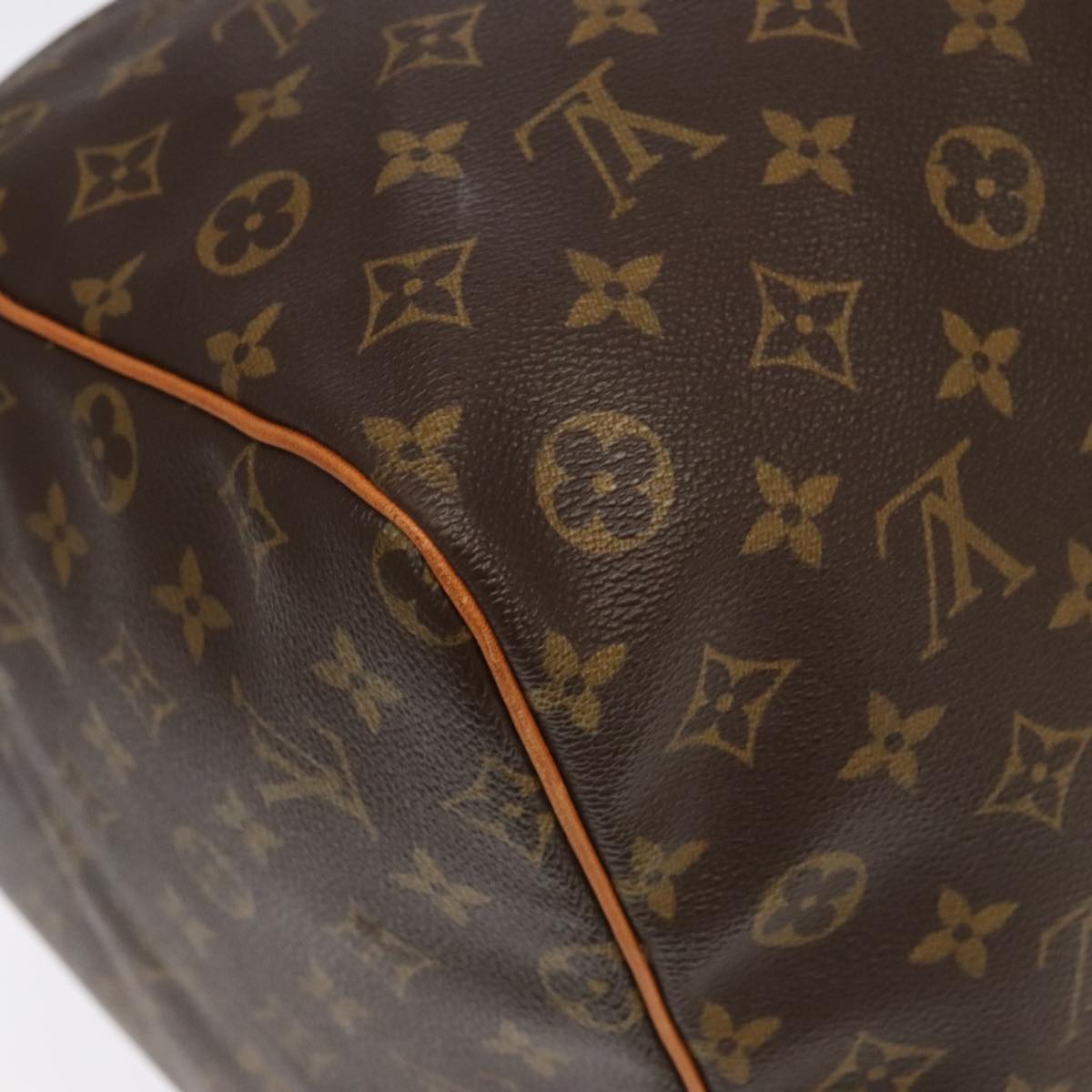 Louis Vuitton Keepall 60, Brown, Canvas, travel