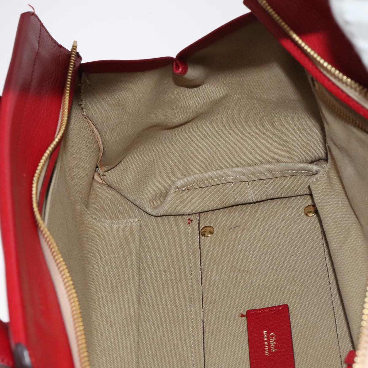 Chloé Everston, Red, Leather, handbag