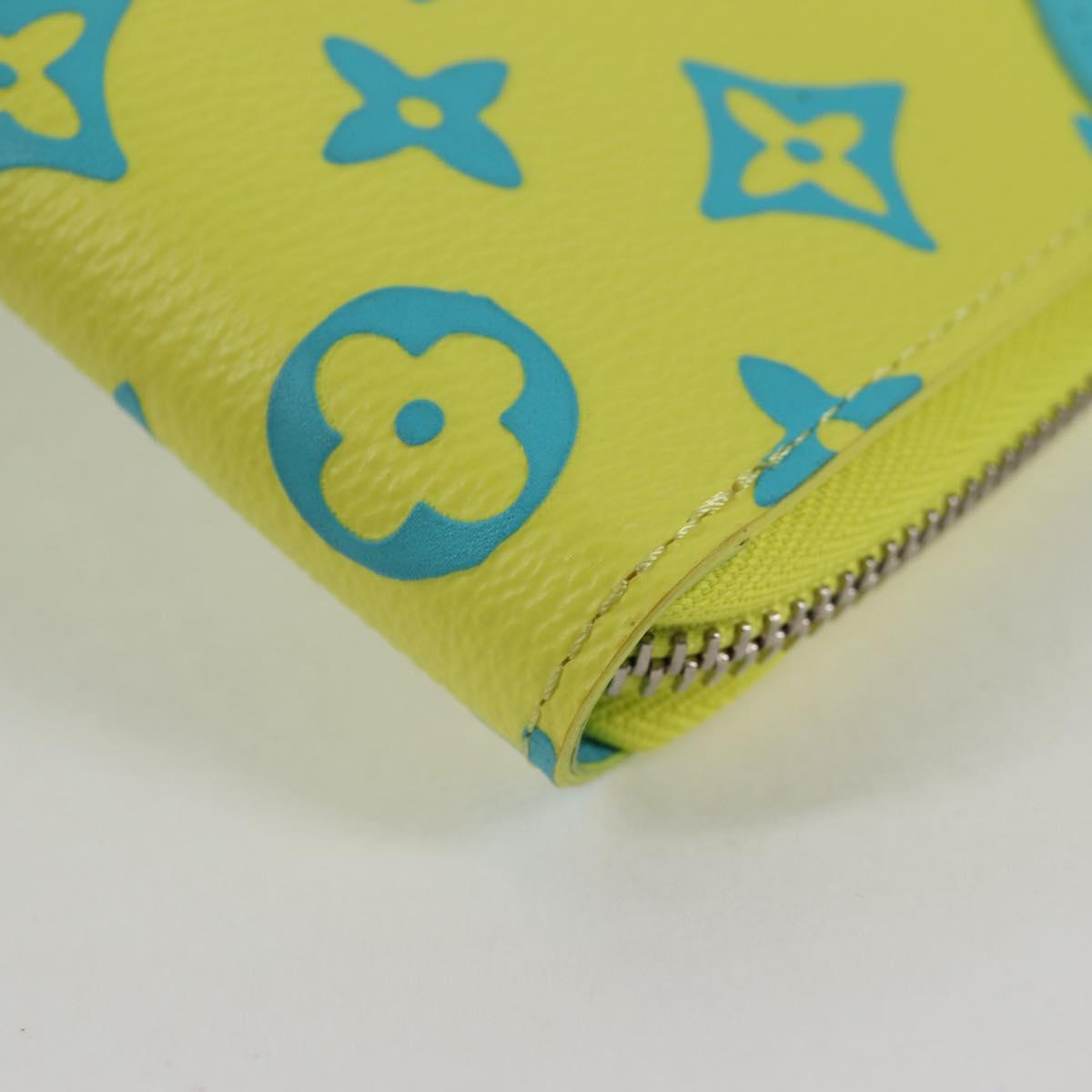 Louis Vuitton Zippy Wallet Vertical, Yellow, Canvas, wallet