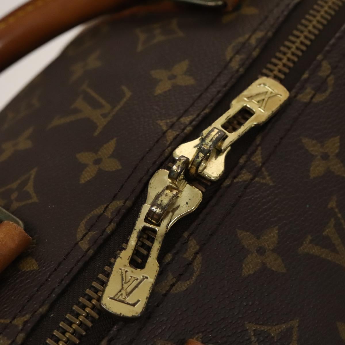 Louis Vuitton Keepall Bandoulière 55, Brown, Canvas, travel