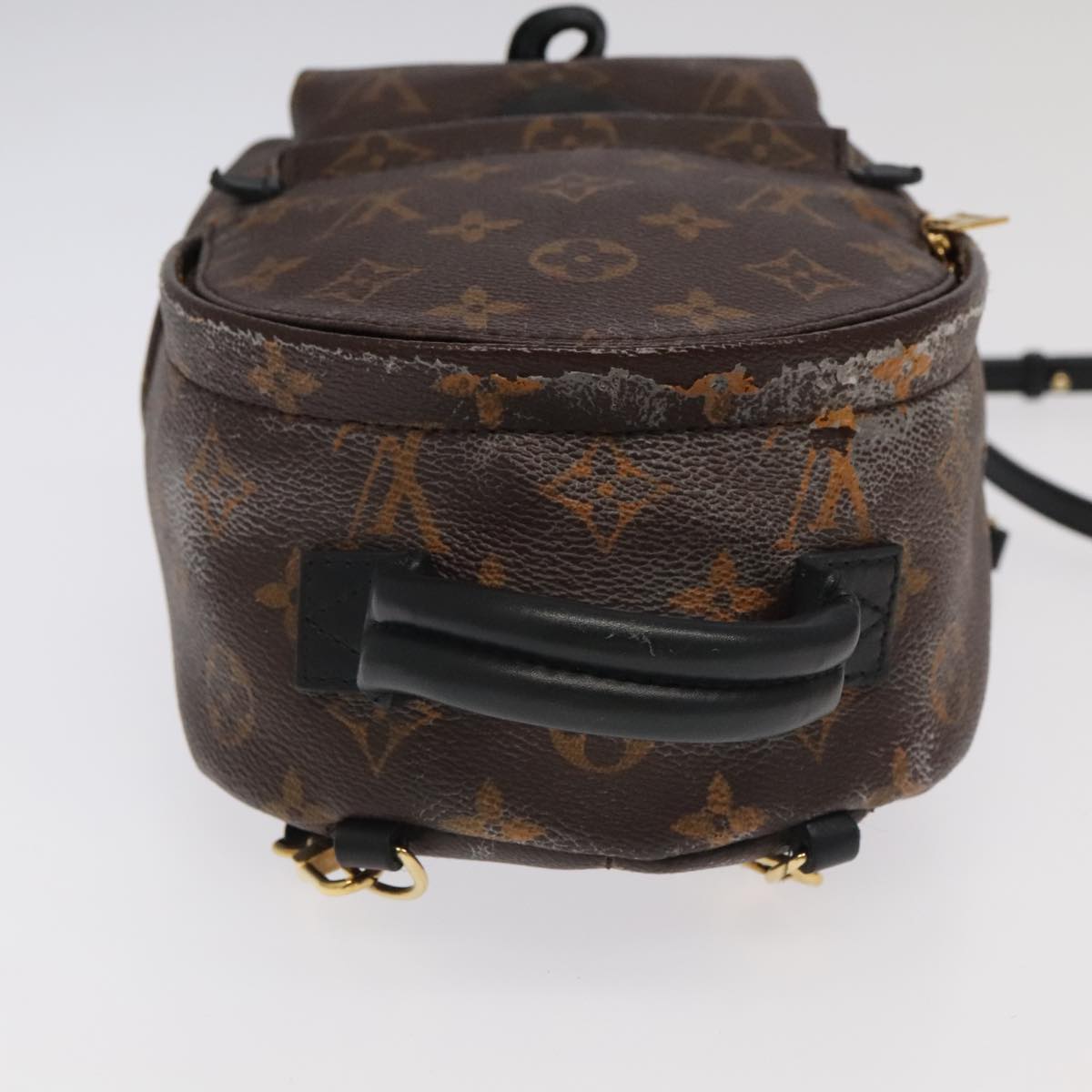 Louis Vuitton Palm Springs mini, Brown, Canvas, backpack