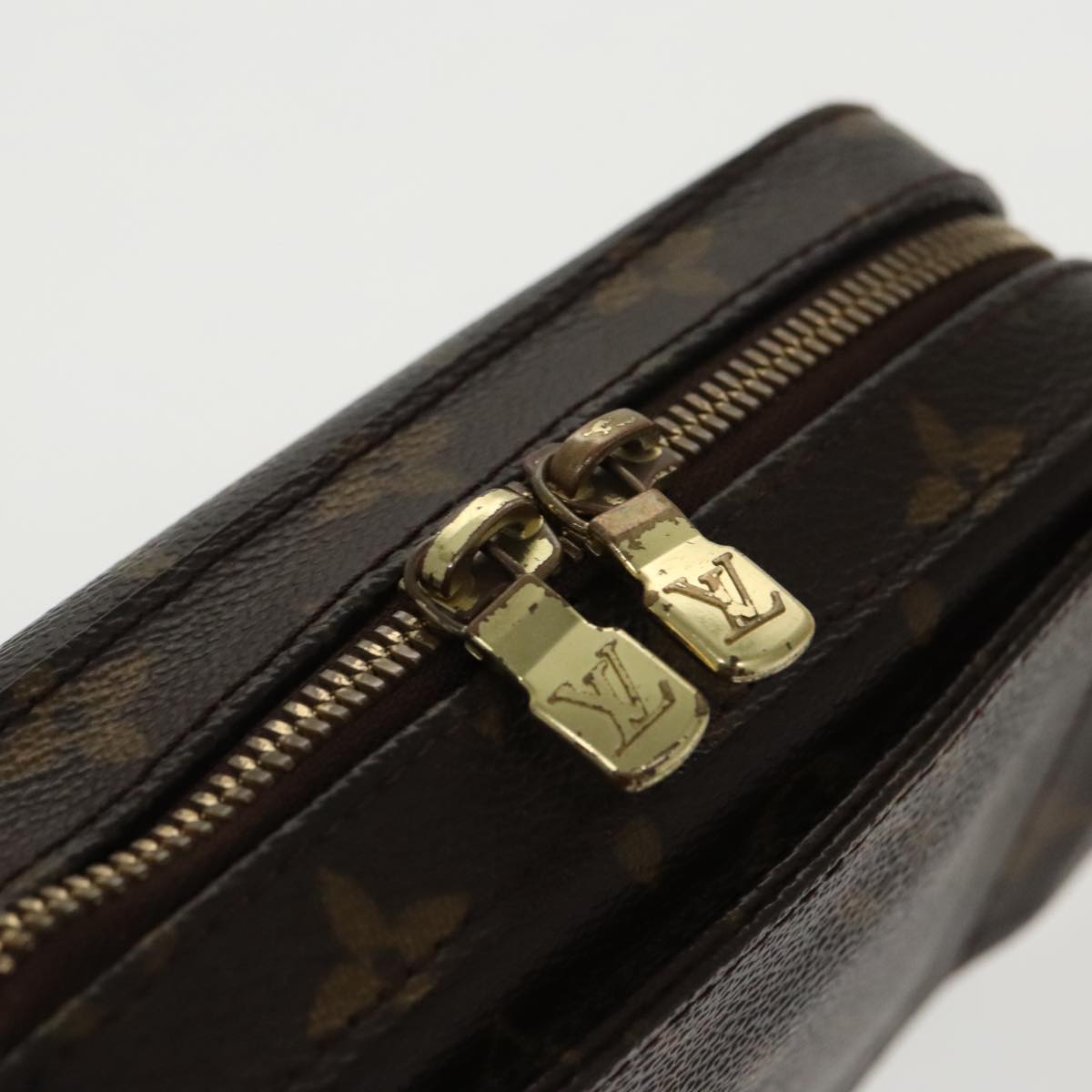 Louis Vuitton Geronimos, Brown, Canvas, shoulder