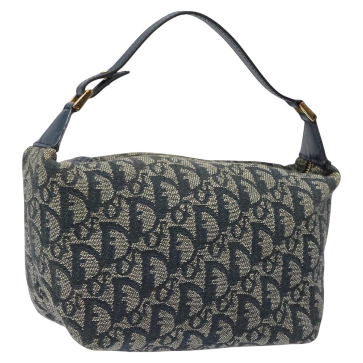Dior Trotter, Navy, Canvas, handbag