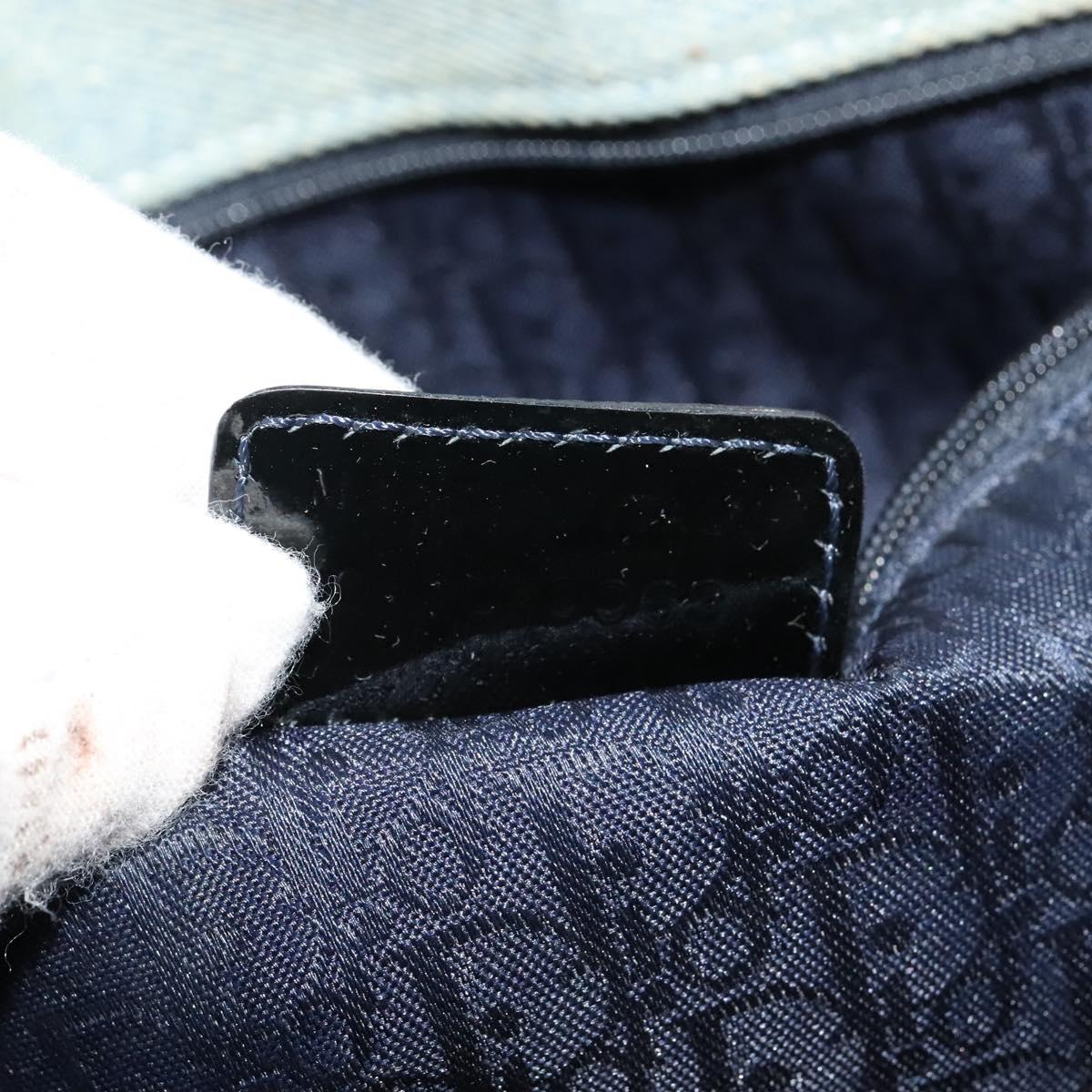 Dior Lady Dior, Blue, Canvas, handbag