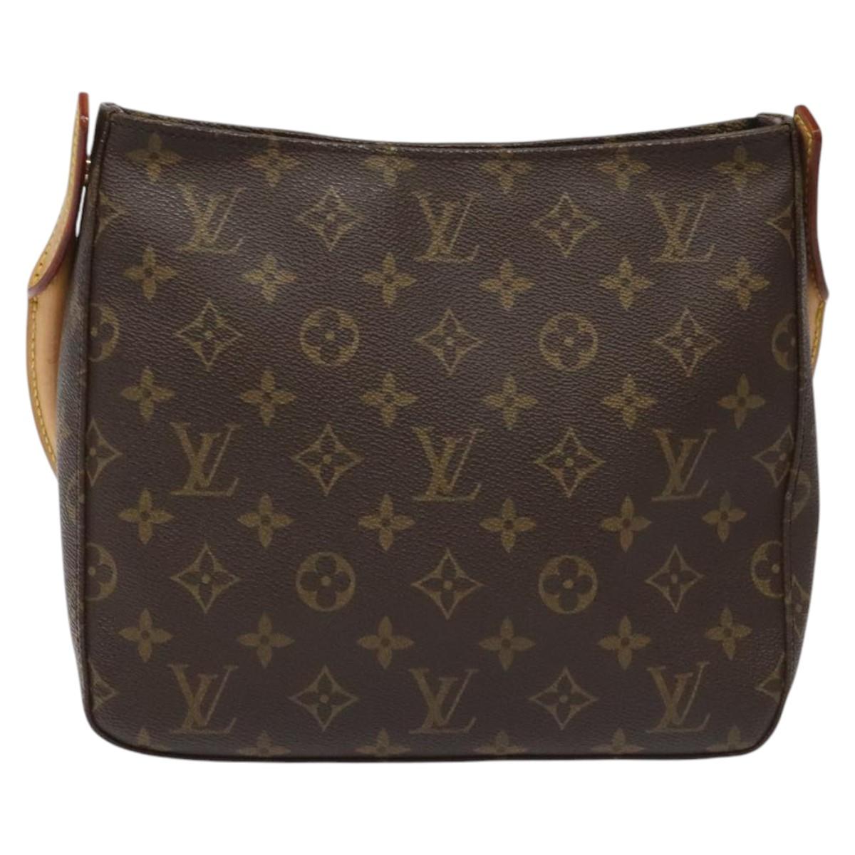 Louis Vuitton Looping MM, Brown, Canvas, shoulder