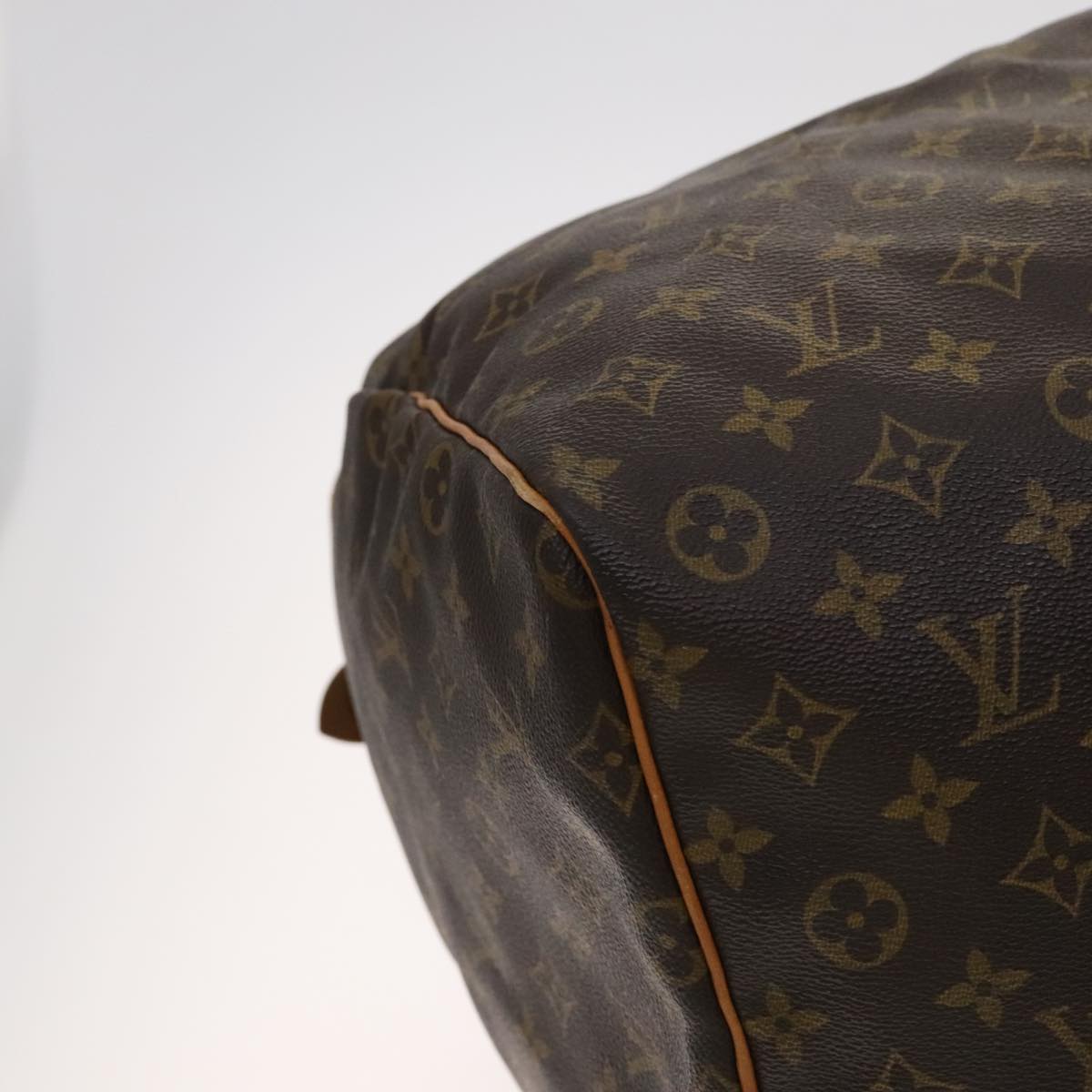 Louis Vuitton Keepall 60, Brown, Canvas, travel