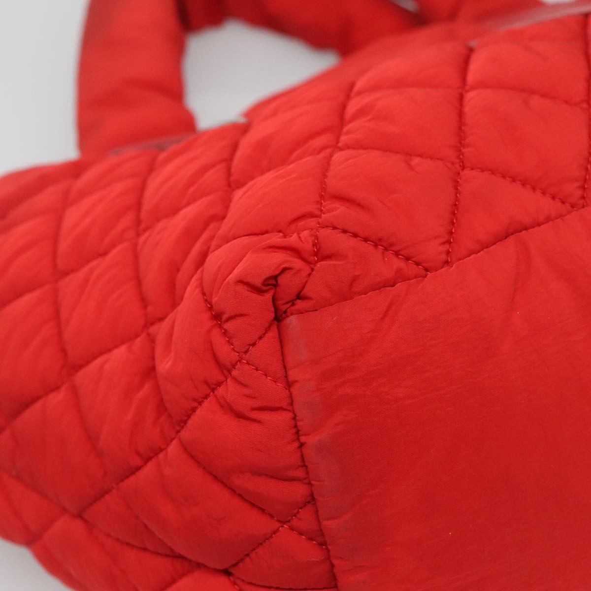 Chanel Coco Cocoon, Red, NYLON, tote