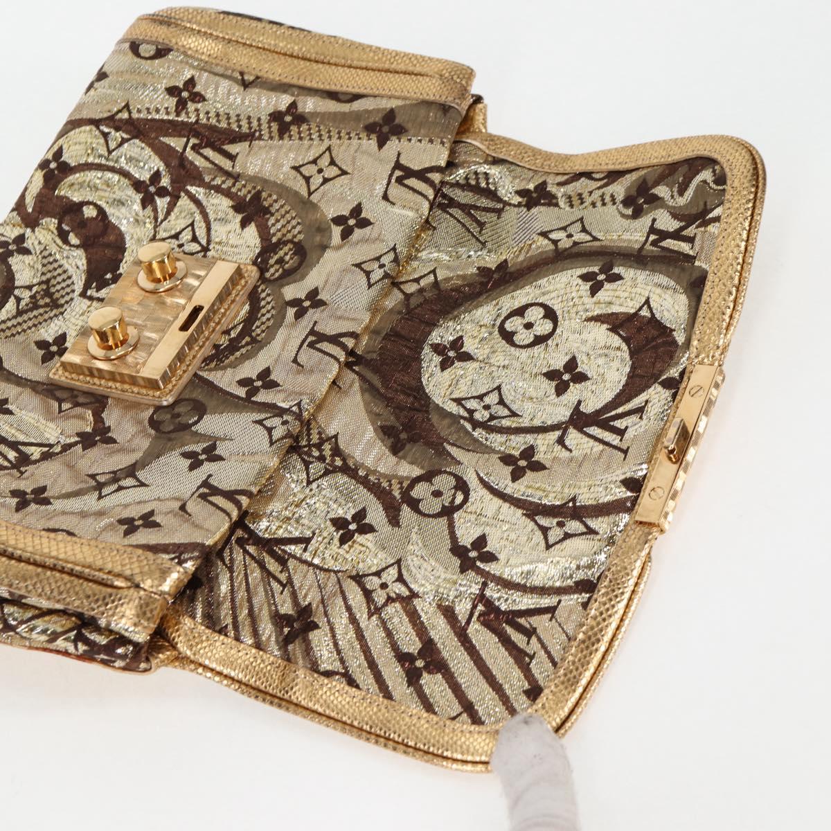 Louis Vuitton, Gold, Canvas, clutch