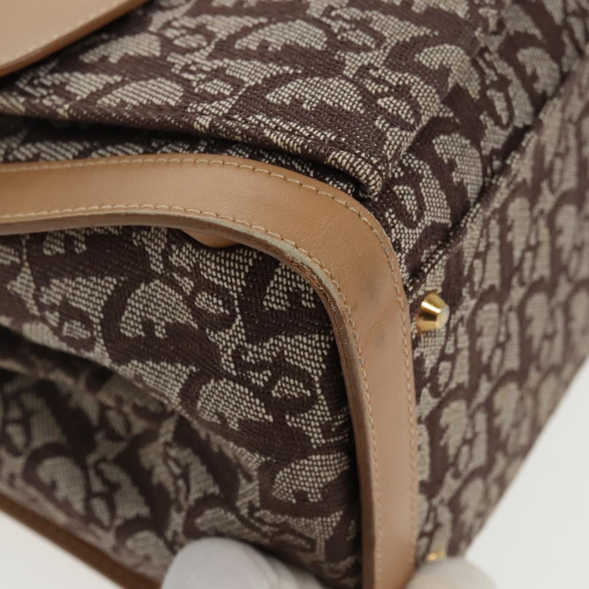 Dior Trotter, Brown, Canvas, handbag