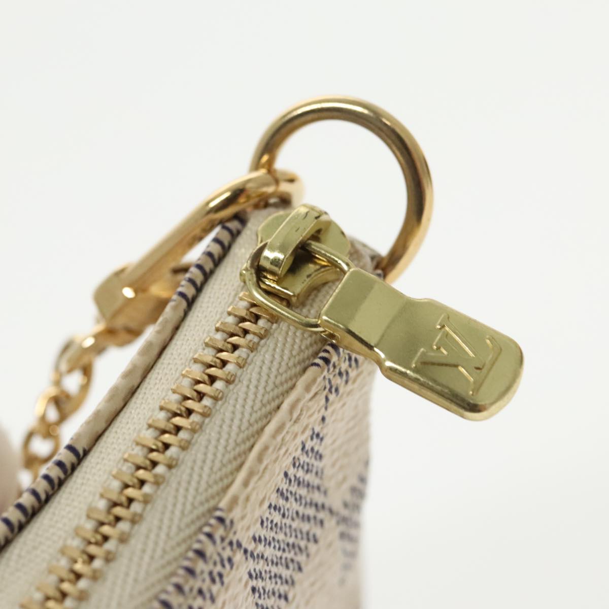 Louis Vuitton Pochette Accessoire, Grey, Canvas, handbag