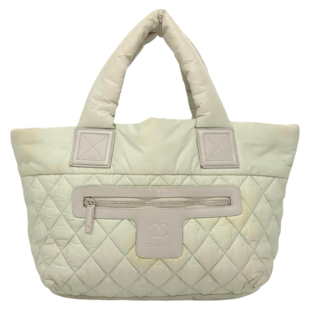 Chanel Coco Cocoon, Grey, NYLON, handbag