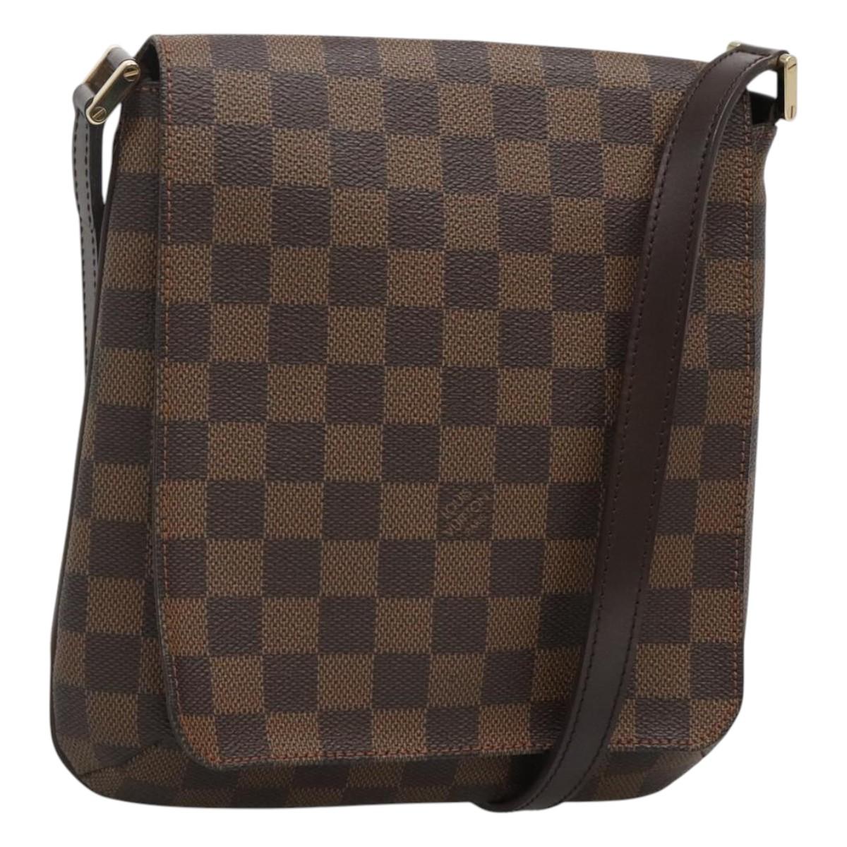 Louis Vuitton Musette Salsa, Brown, Canvas, shoulder